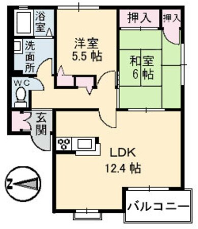 ラ・カーナ　Ｃ棟の物件間取画像